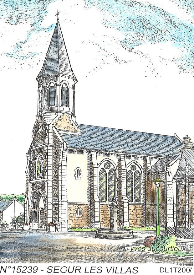 N 15239 - SEGUR LES VILLAS - église