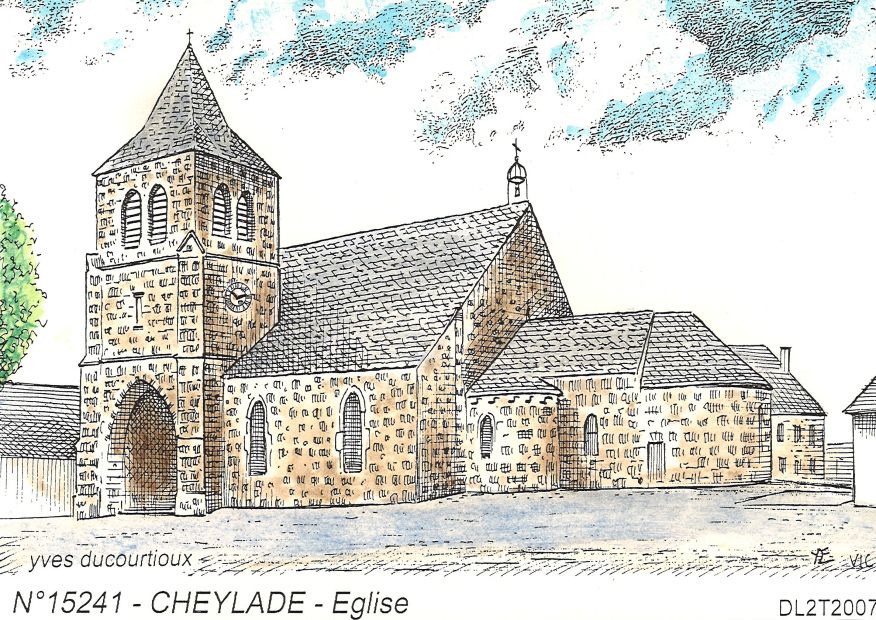 N 15241 - CHEYLADE - église