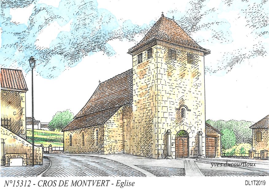 N 15312 - CROS DE MONTVERT - église