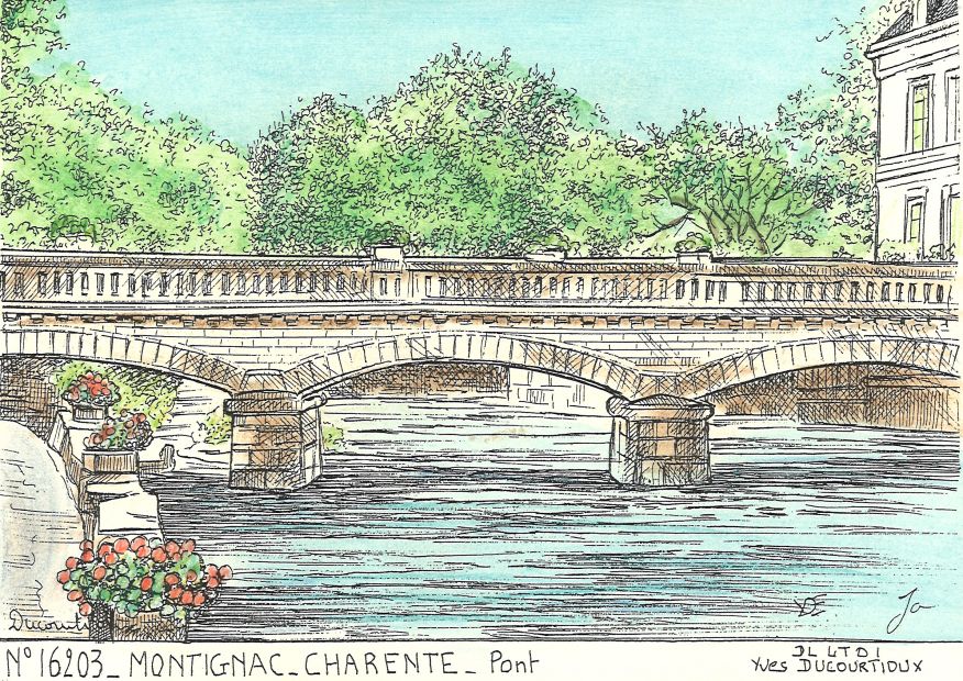 N 16203 - MONTIGNAC CHARENTE - pont