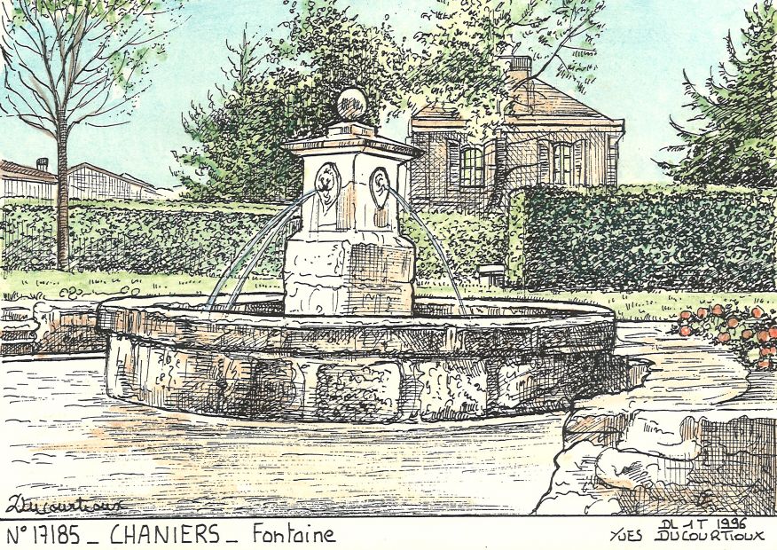 N 17185 - CHANIERS - fontaine
