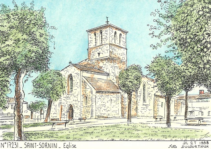 N 17231 - ST SORNIN - église