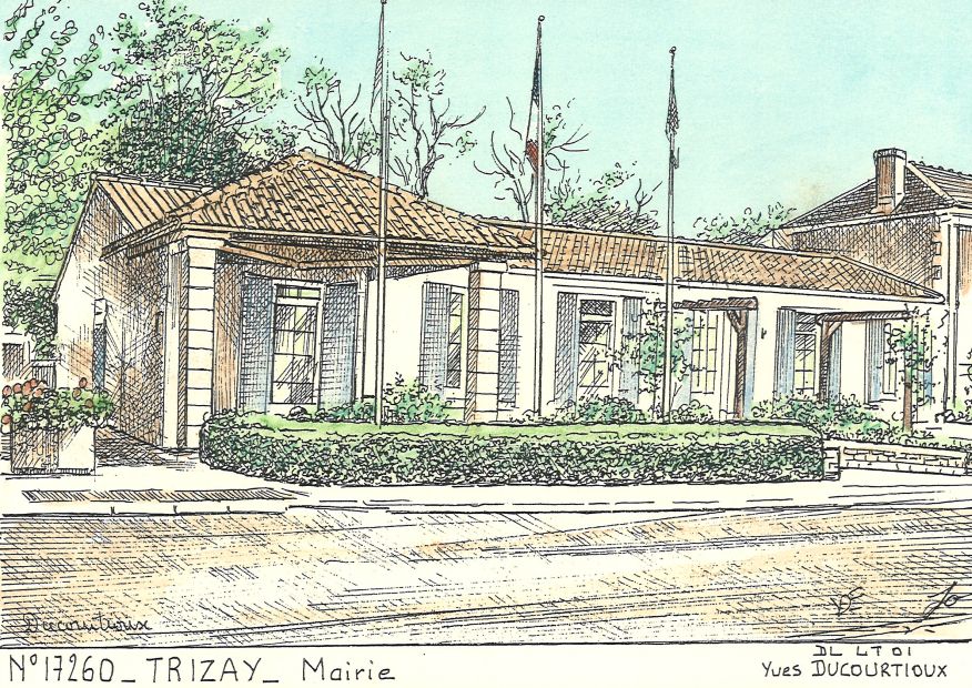 N 17260 - TRIZAY - mairie