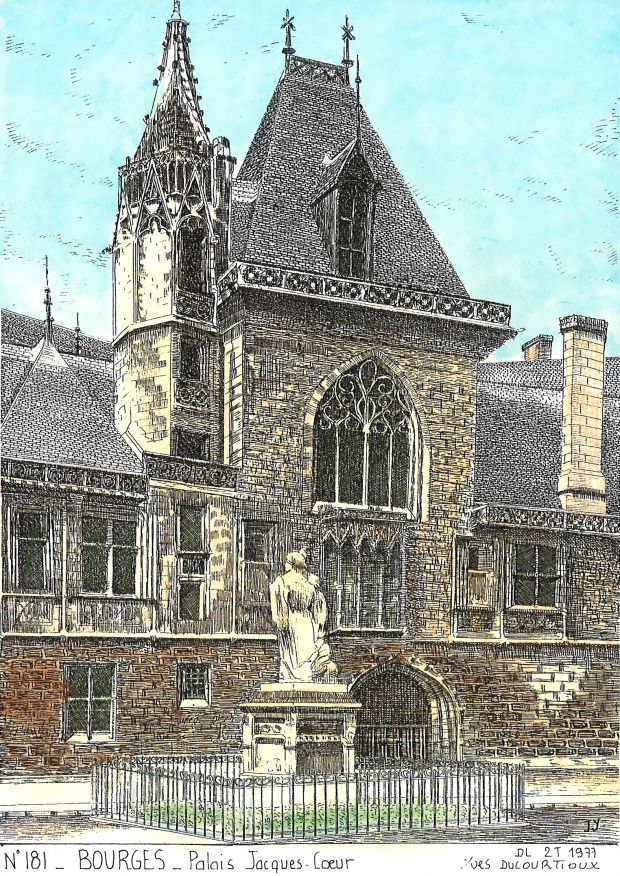 N 18001 - BOURGES - palais jacques coeur