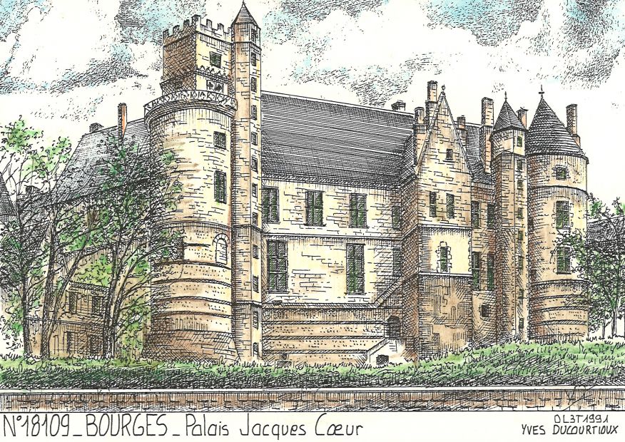 N 18109 - BOURGES - palais jacques coeur