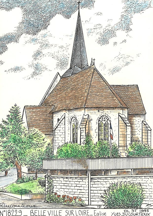 N 18229 - BELLEVILLE SUR LOIRE - église