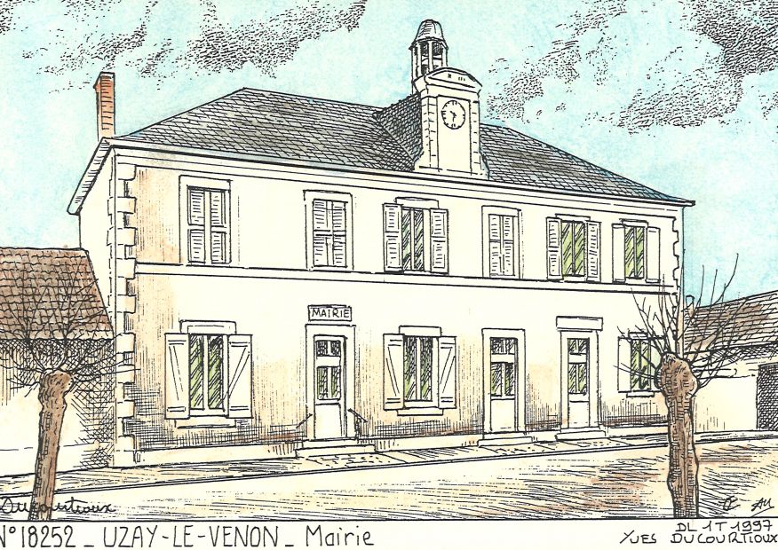 N 18252 - UZAY LE VENON - mairie
