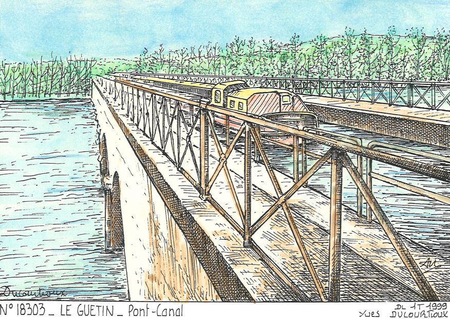 N 18303 - CUFFY - pont canal au guetin