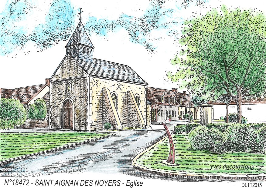 N 18472 - ST AIGNAN DES NOYERS - église
