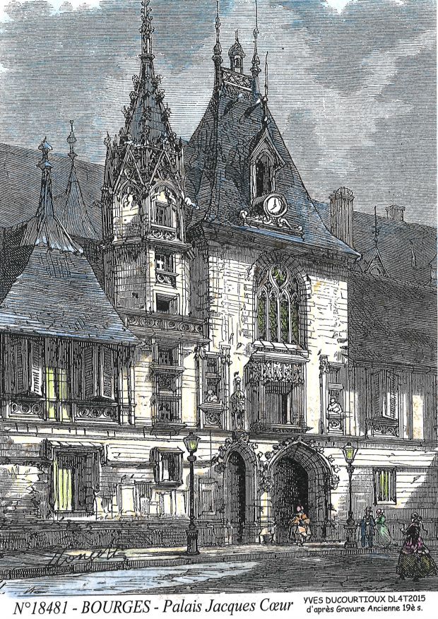N 18481 - BOURGES - palais jacques coeur