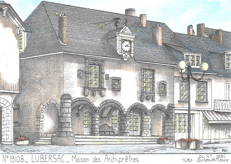 N 19108 - LUBERSAC - maison des archiprtres