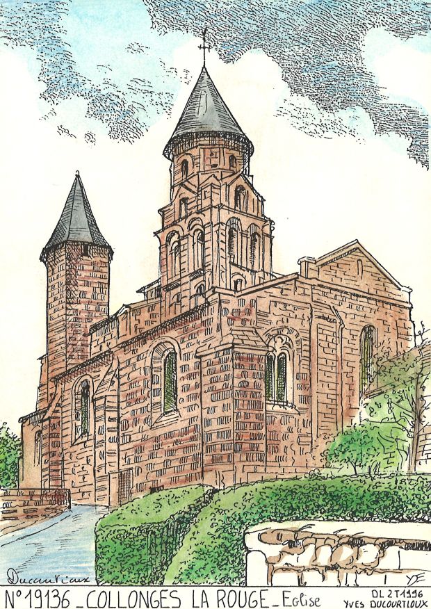 N 19136 - COLLONGES LA ROUGE - église