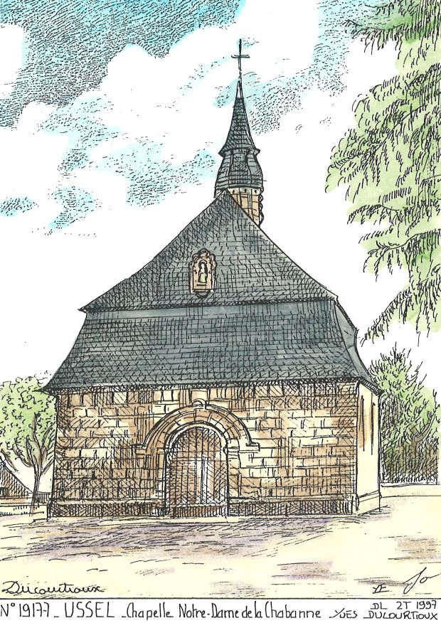 N 19177 - USSEL - chapelle nd de la chabanne