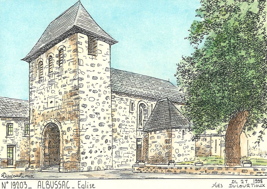N 19203 - ALBUSSAC - église