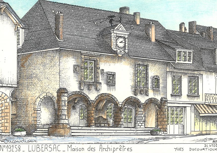 N 19258 - LUBERSAC - maison des archiprtres