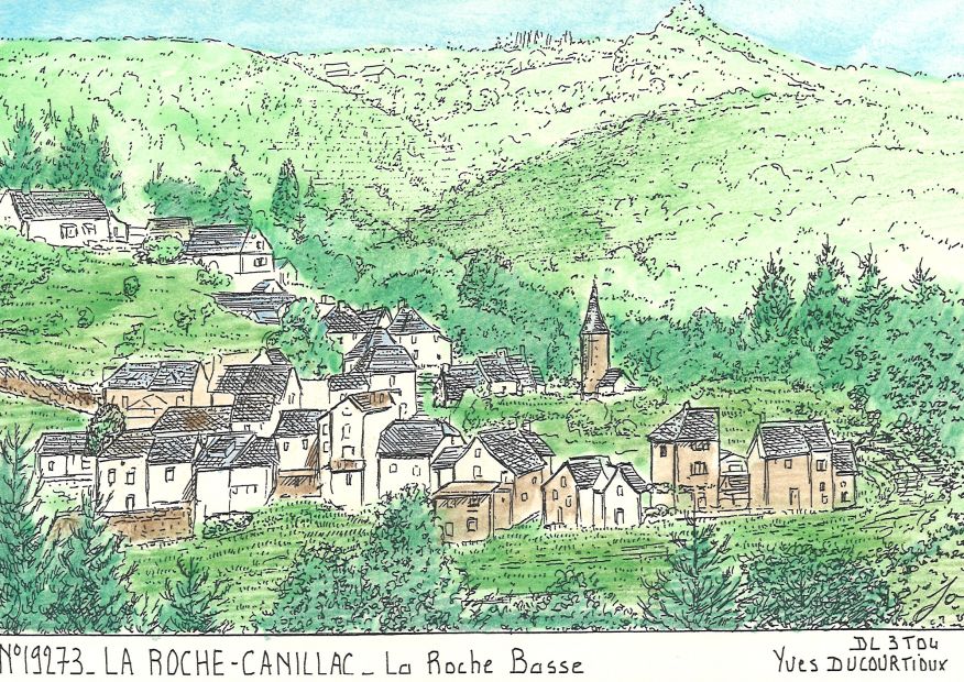 N 19273 - LA ROCHE CANILLAC - la roche basse