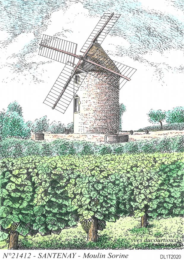 N 21412 - SANTENAY - moulin sorine