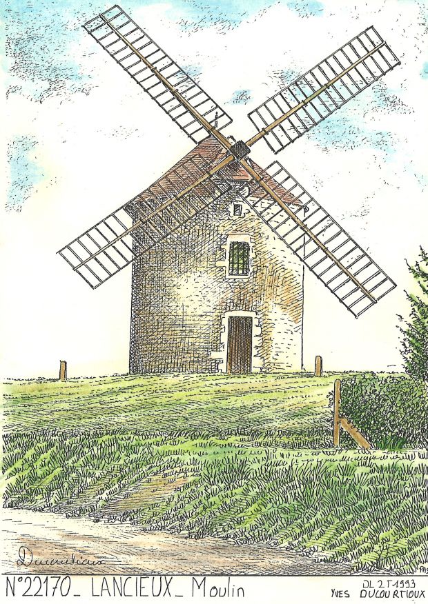 N 22170 - LANCIEUX - moulin