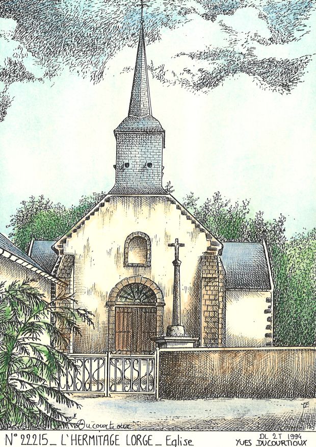 N 22215 - L HERMITAGE LORGE - église