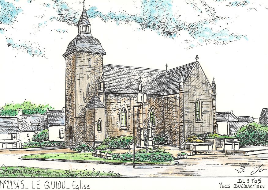 N 22345 - LE QUIOU - église