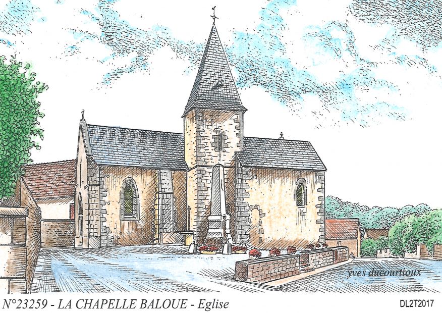 N 23259 - LA CHAPELLE BALOUE - église