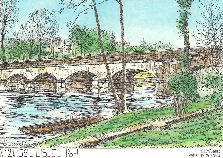 N 24159 - LISLE - pont