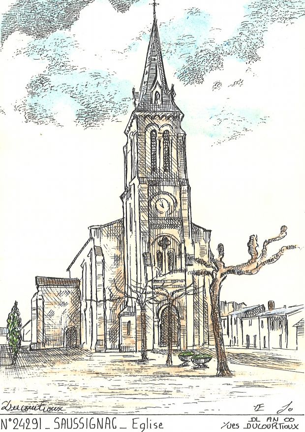 N 24291 - SAUSSIGNAC - église