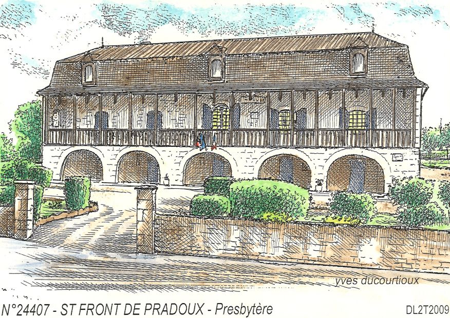 N 24407 - ST FRONT DE PRADOUX - presbytère (mairie)