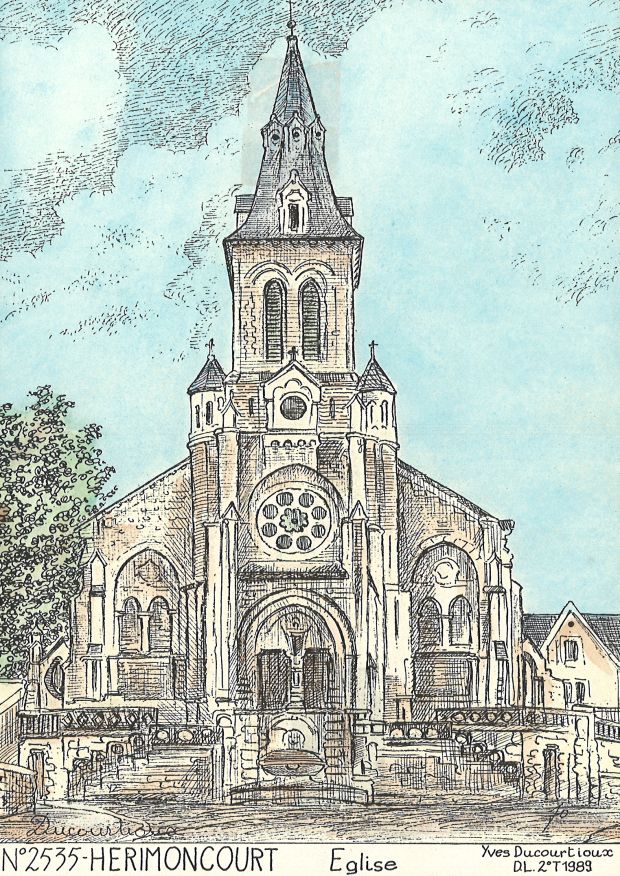 N 25035 - HERIMONCOURT - église
