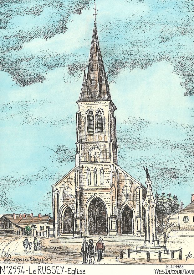 N 25054 - LE RUSSEY - glise