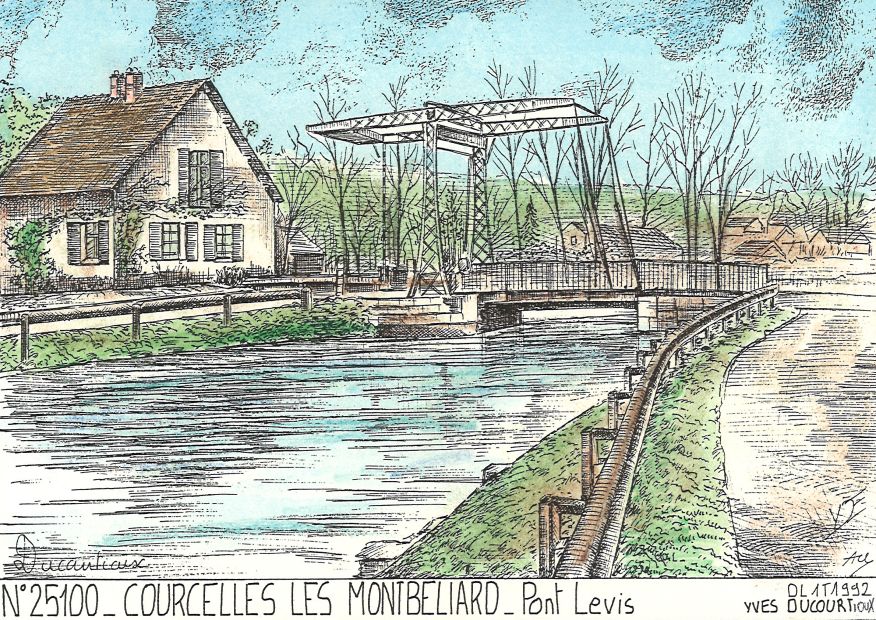 N 25100 - COURCELLES LES MONTBELIARD - pont levis