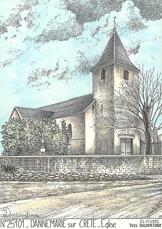 N 25101 - DANNEMARIE SUR CRETE - église