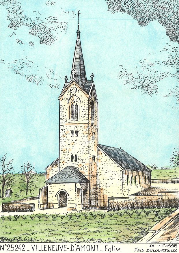 N 25242 - VILLENEUVE D AMONT - église