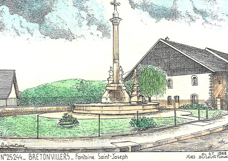 N 25244 - BRETONVILLERS - fontaine st joseph
