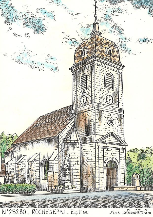 N 25280 - ROCHEJEAN - église