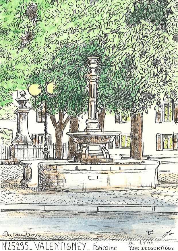 N 25295 - VALENTIGNEY - fontaine