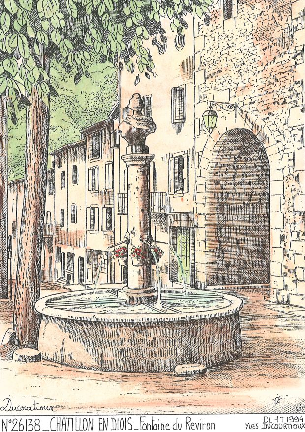 N 26138 - CHATILLON EN DIOIS - fontaine du reviron
