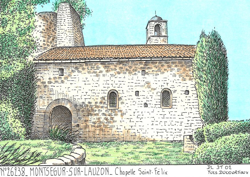 N 26238 - MONTSEGUR SUR LAUZON - chapelle st félix
