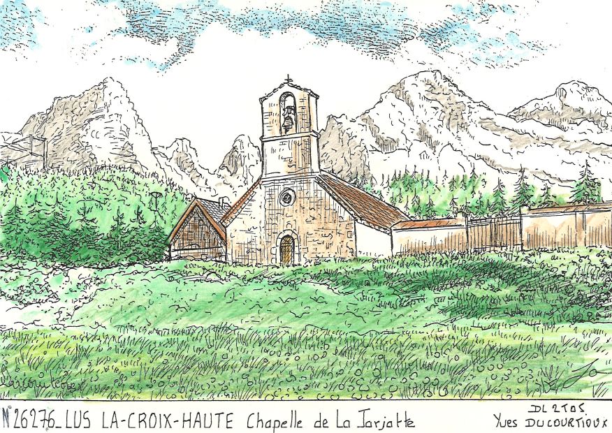 N 26276 - LUS LA CROIX HAUTE - chapelle de la jarjatte