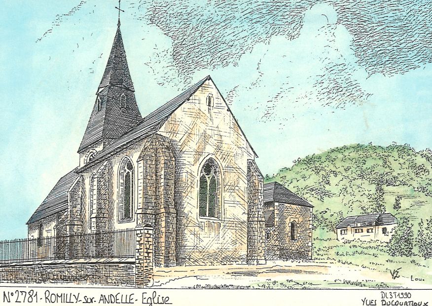 N 27081 - ROMILLY SUR ANDELLE - église