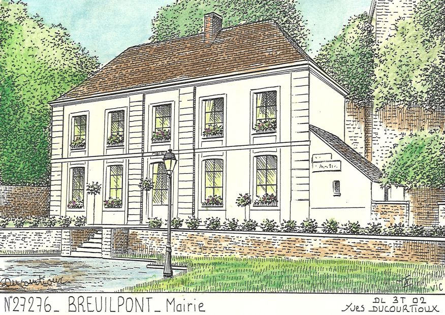 N 27276 - BREUILPONT - mairie