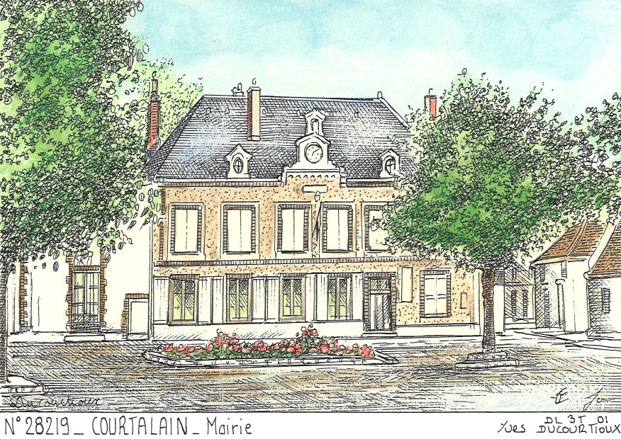 N 28219 - COURTALAIN - mairie