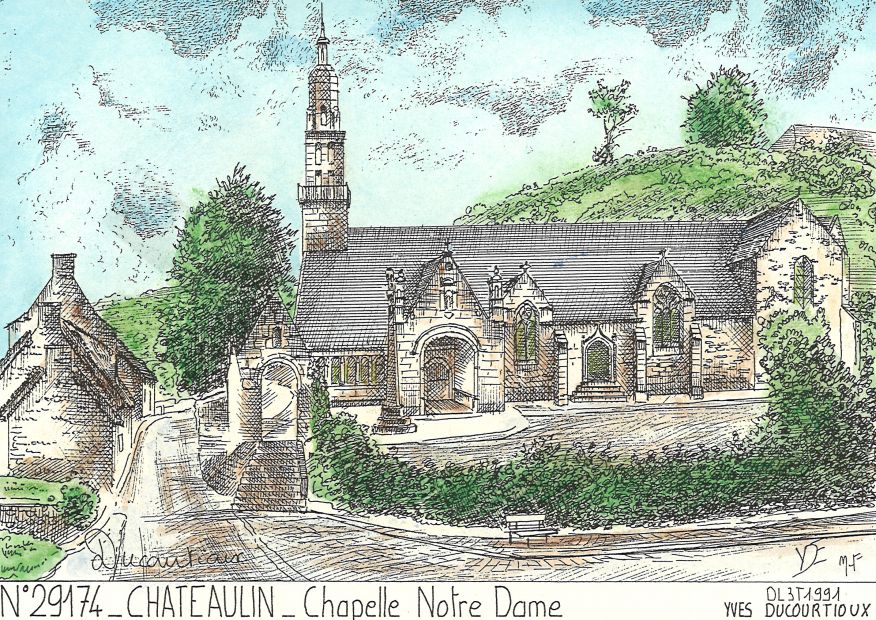 N 29174 - CHATEAULIN - chapelle notre dame