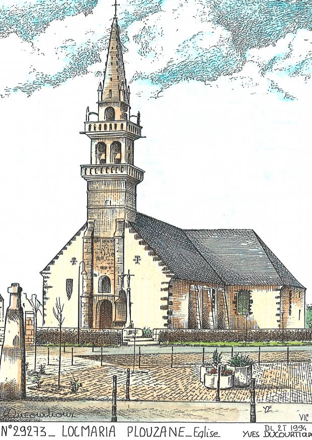 N 29273 - LOCMARIA PLOUZANE - église