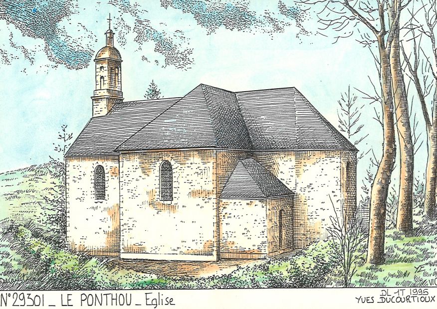 N 29301 - LE PONTHOU - église