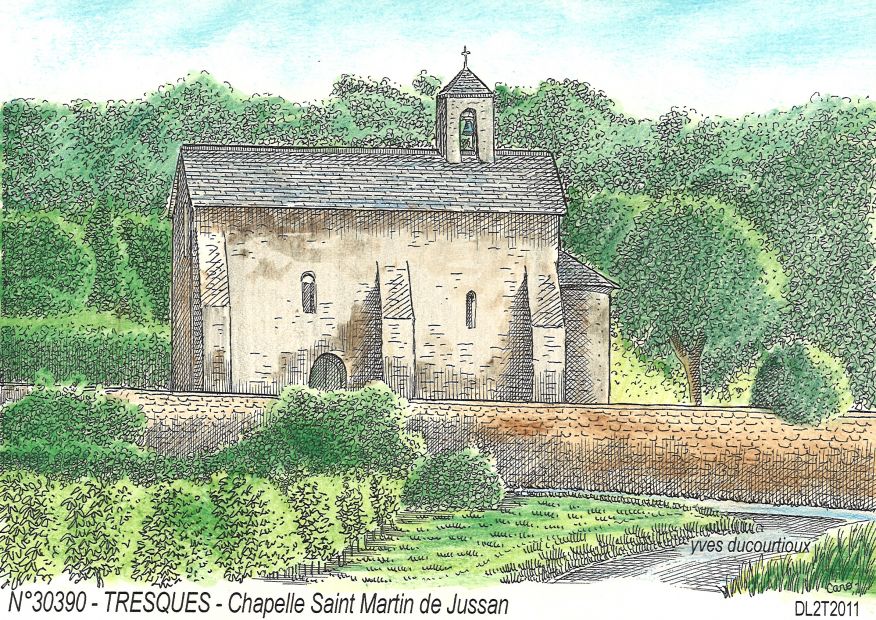 N 30390 - TRESQUES - chapelle st martin de jussan