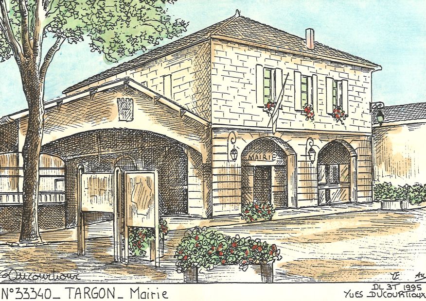N 33340 - TARGON - mairie
