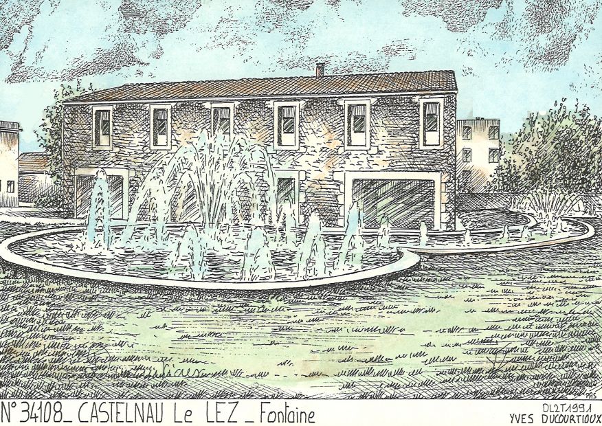 N 34108 - CASTELNAU LE LEZ - fontaine