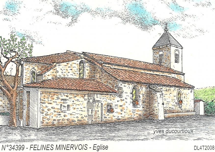 N 34399 - FELINES MINERVOIS - église