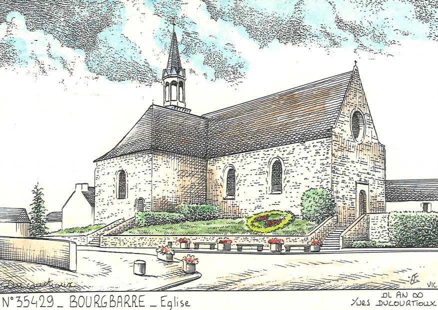 N 35429 - BOURGBARRE - église